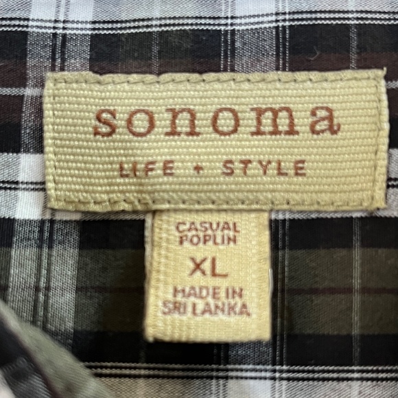 Men's Sonoma Life + Style Button-Down Shirt Sz XL - Picture 4 of 5
